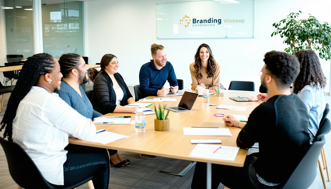 Strategic branding workshop with clients